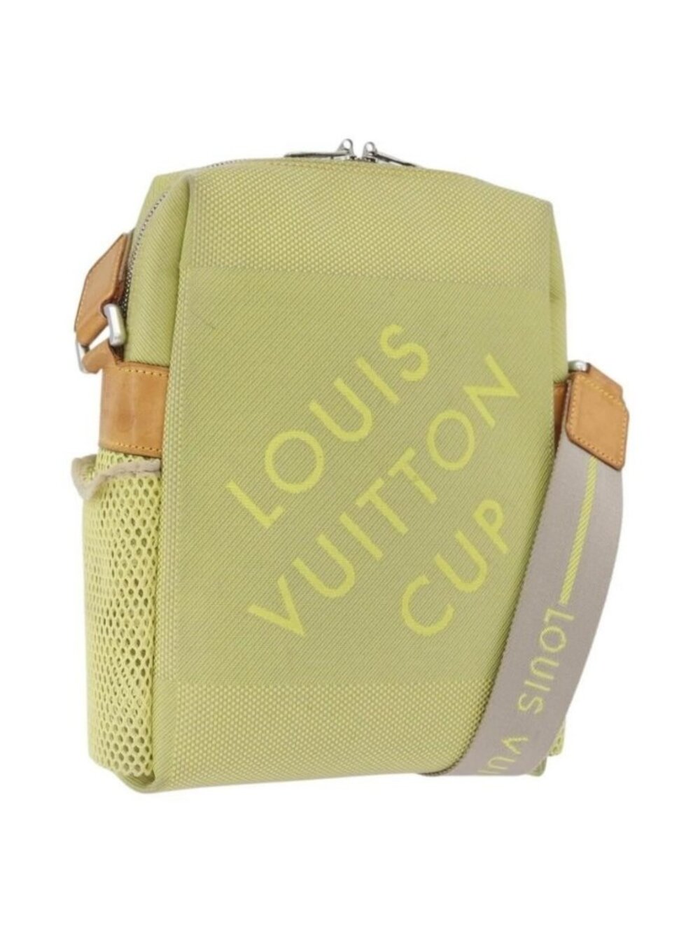 Authentic LOUIS VUITTON Damier Geant LV Cup Weatherly Bag Yellow M80636 LV